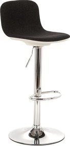 Zestaw 2 wysokich krzeseł w kolorze antracytowej szarości "Spot" z podnóżkiem i podnośnikiem gazowym, 36x38,5 cm, 88 h