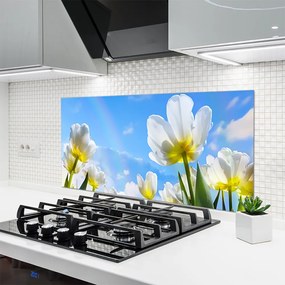 Panel Szklany Ogród Kolorowych Tulipanów