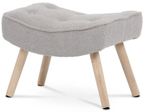 Podnóżek Bouclé GREY2, szary