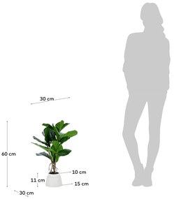 Sztuczny fikus (wysokość 60 cm) Lyrata – Kave Home