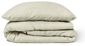 Pościel dwuosobowa z bawełny stonewashed w kolorze kości słoniowej Bonami Selection, 200x200 cm