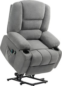 HOMCOM Fotel pionizujący elektryczny podnoszący 97cm z funkcją relaksu idealny dla seniorów luksusowy komfortowy dla domowego użytku | Aosom PL