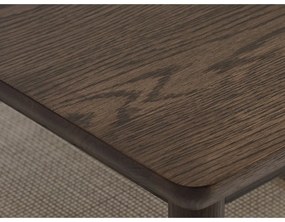 Brązowy stolik z blatem w dekorze dębu 60x120 cm Barrali – Unique Furniture