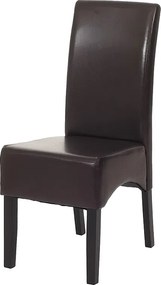 Krzesło do jadalni Littau,  brąz, ciemne nogi