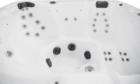 JACUZZI OGRODOWE PREMIUM WANNA  SPA 5-OSOBOWA WHITE OBUDOWA BROWN 195x195 CM