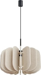 Beżowa lampa wisząca z filcu K4-M86