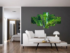Obraz - Wodospady Madakaripura, Jawa Wschodnia, Indonezja (125x70 cm)