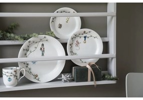 Biały porcelanowy talerz deserowy ze świątecznym motywem ø 19 cm Hammershøi Christmas – Kähler Design