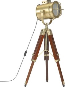 Brązowa lampa stojąca retro z regulacją wysokości - 5X EX190 K8-S34