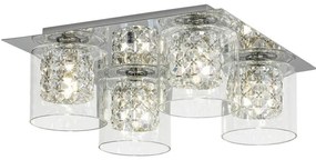 Rabalux 3115 - Kryształowa oprawa sufitowa DUCHESS 4xG9/40W/230V