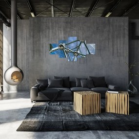 Obraz - Atomium w Brukseli (125x70 cm)