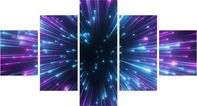 Obraz - Neonowa przestrzeń (125x70 cm)