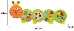 Viga drewniana tablica gąsienica certyfikat fsc montessori