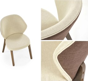 Krzesło do jadalni na orzechowych nogach K583 Halmar