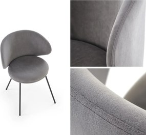 Krzesło do jadalni z profilowanym oparciem K587 Halmar