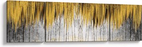 Obraz - Złote linie (170x50 cm)