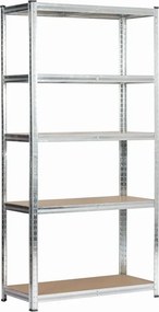 Metalowy srebrny regał 180 cm M5-C22
