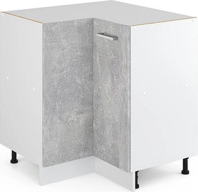 Szafka narożna beton 75.6x46x81.6 r-line