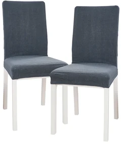4Home Elastyczny pokrowiec na krzesło Magic clean ciemnoszary, 45 - 50 cm, zestaw 2 szt.