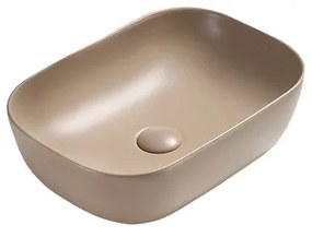 Mexen Rita umywalka nablatowa 45 x 32 cm, cappuccino mat - 21084564