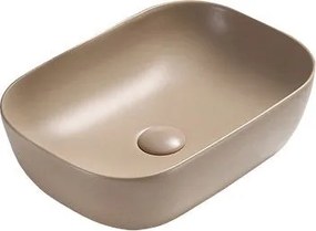 Mexen Rita umywalka nablatowa 45 x 32 cm, cappuccino mat - 21084564
