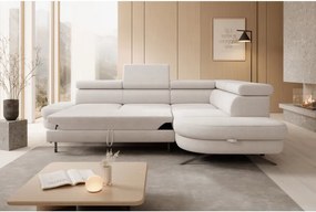 Narożnik OTIS L Prawostronny Regulowane Zagłówki wolnostojący tkanina AURORA 02 WERSAL