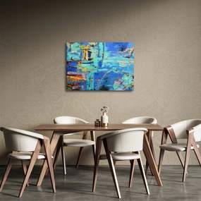 Obraz - Abstrakcyjny obraz olejny (70x50 cm)