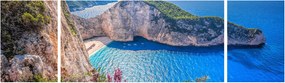 Obraz - Plaża Navagio, Grecja (170x50 cm)
