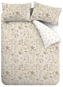 Biało-beżowa pościel dwuosobowa 230x220 cm Isadora Floral – Catherine Lansfield