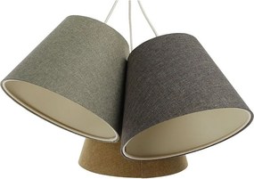 Lampa wisząca ENTURO TRIO żółta/zielona/szara
