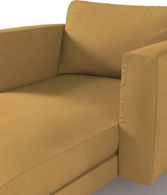 Pokrowiec na szezlong Norsborg z podłokietnikami kolor żółty tkanina strukturalna