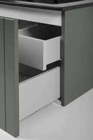 Szafka pod umywalkę HARMO 50 cm szaro-zielony półmat KROFAM