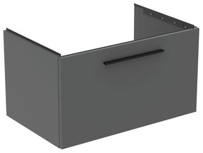 Szara wisząca szafka pod umywalkę 80x44 cm i.Life B – Ideal Standard