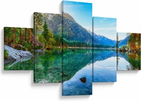 Obraz - Jezioro Hintersee (125x70 cm)