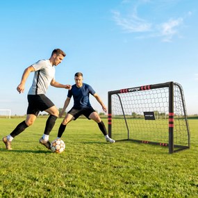 SPORTNOW Bramka do ogrodu 1,8 x 1,2 m dla młodzieży i dorosłych, solidna bramka outdoor z siatką, wyściółką, kotwami ziemnymi | Aosom PL