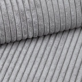 Jasnoszara rozkładana narożna sofa TAFIRA, dwustronna