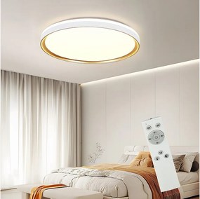 NETTLIFE lampa sufitowa LED 18W 30cm sypialnia z możliwością ściemniania za pomocą pilota kuchnia nowoczesna okrągła lampa kuchenna do przedpokoju w salonie