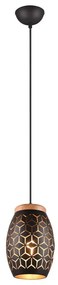 Czarna lampa wisząca ø 15 cm Bidar – Trio