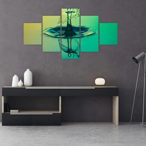 Obraz kropli wody (125x70 cm)