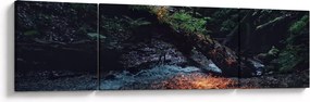 Obraz górskiej rzeki (170x50 cm)
