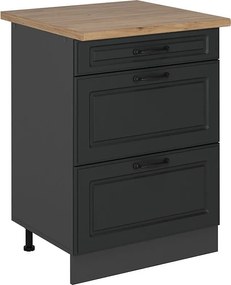 Szafka dolna do kuchni antracytowy domek wiejski 60x60x81.6 r-line