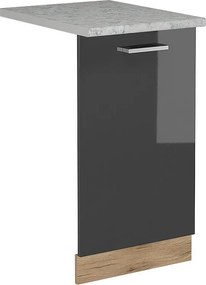 Panel przedni zmywarki antracyt wysoki połysk 45x1.6x81.8 r-line