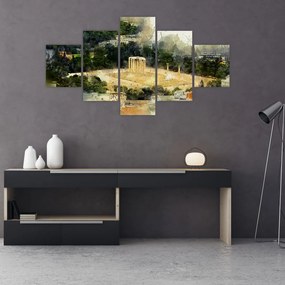 Obraz - Świątynia Zeusa, Ateny, Grecja (125x70 cm)