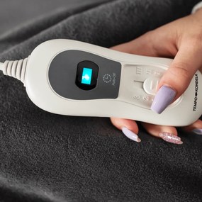 Elektryczny koc grzewczy MEDISA, ciemnoszary