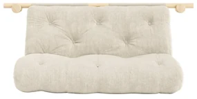 Kremowa sztruksowa rozkładana sofa 135 cm Hooked – Karup Design