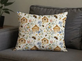 Bawełniana poszewka na poduszkę WOODEN HOUSES POLY 50x70 cm, kolorowa