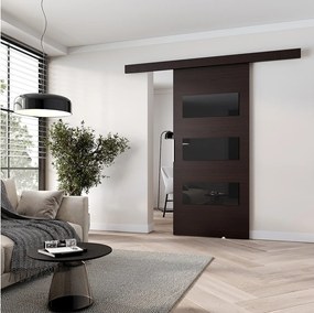 MINIO go for it, Drzwi przesuwne wewnętrzne CLEAN E 106 cm  w kolorze wenge