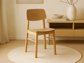 2xKrzesło Hikari drewniane, drewno kauczukowe