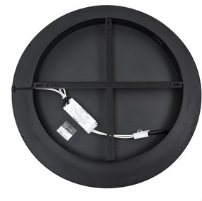 Designerska lampa sufitowa czarna z białym, w zestawie LED z 3-stopniowym ściemnianiem - Xavi