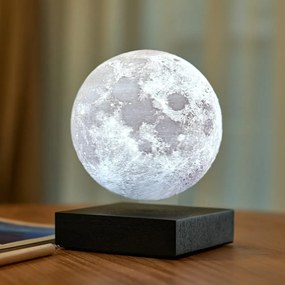 Czarna dekoracja świetlna do kontaktu ø 12 cm Moon – Gingko